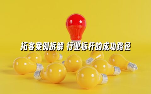 拓客案例拆解 行业标杆的成功路径
