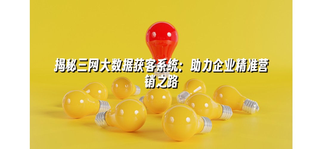 揭秘三网大数据获客系统：助力企业精准营销之路