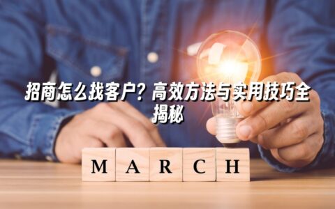 招商怎么找客户?高效方法与实用技巧全揭秘 招商怎么找客户?高效方法与实用技巧全揭秘