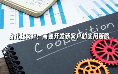 货代找客户:高效开发新客户的实用策略 货代找客户:高效开发新客户的实用策略