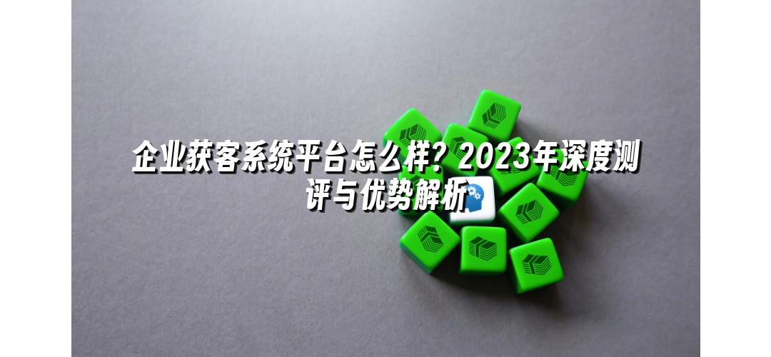 企业获客系统平台怎么样？2023年深度测评与优势解析