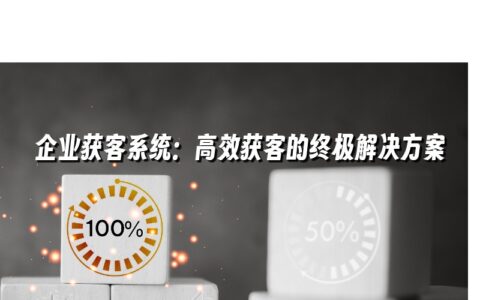 企业获客系统:高效获客的终极解决方案 企业获客系统:高效获客的终极解决方案