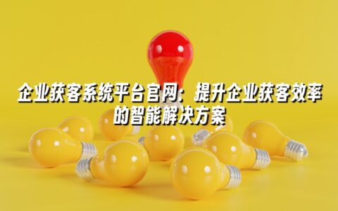 企业获客系统平台官网:提升企业获客效率的智能解决方案 企业获客系统平台官网:提升企业获客效率的智能解决方案