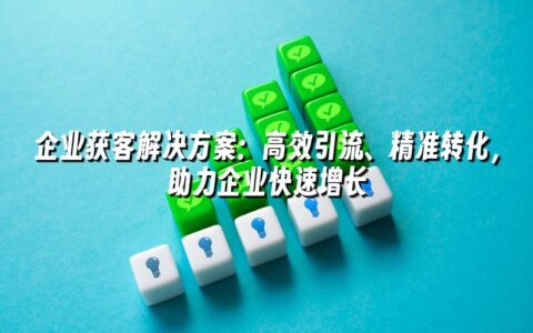 企业获客解决方案：高效引流、精准转化，助力企业快速增长