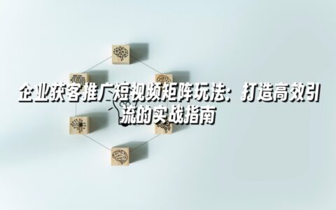 企业获客推广短视频矩阵玩法：打造高效引流的实战指南