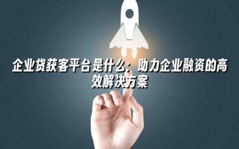 企业贷获客平台是什么:助力企业融资的高效解决方案 企业贷获客平台是什么:助力企业融资的高效解决方案