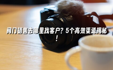 阀门销售去哪里找客户?5个高效渠道揭秘! 阀门销售去哪里找客户?5个高效渠道揭秘!