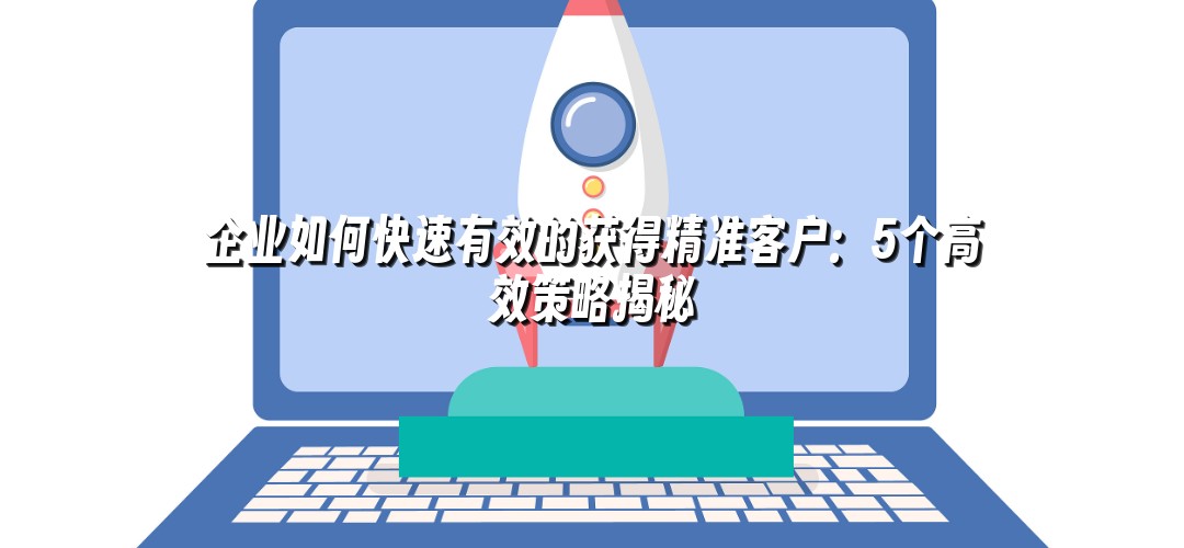企业如何快速有效的获得精准客户：5个高效策略揭秘