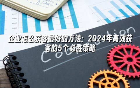企业怎么获客最好的方法：2024年高效获客的5个必胜策略