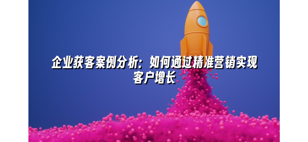 企业获客案例分析：如何通过精准营销实现客户增长