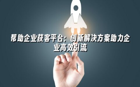 帮助企业获客平台：创新解决方案助力企业高效引流
