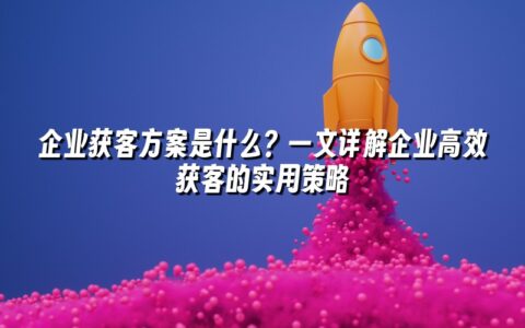 企业获客方案是什么?一文详解企业高效获客的实用策略 企业获客方案是什么?一文详解企业高效获客的实用策略