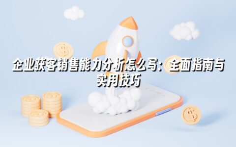 企业获客销售能力分析怎么写:全面指南与实用技巧 企业获客销售能力分析怎么写:全面指南与实用技巧