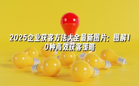 2025企业获客方法大全最新图片:图解10种高效获客策略 2025企业获客方法大全最新图片:图解10种高效获客策略