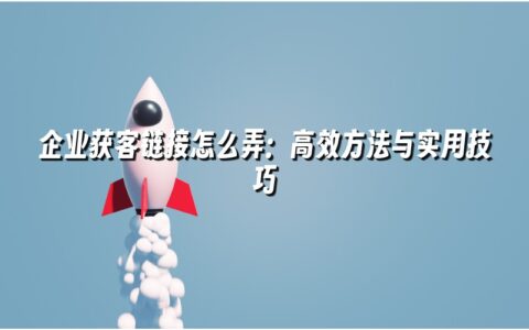 企业获客链接怎么弄:高效方法与实用技巧 企业获客链接怎么弄:高效方法与实用技巧