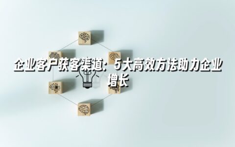 企业客户获客渠道：5大高效方法助力企业增长