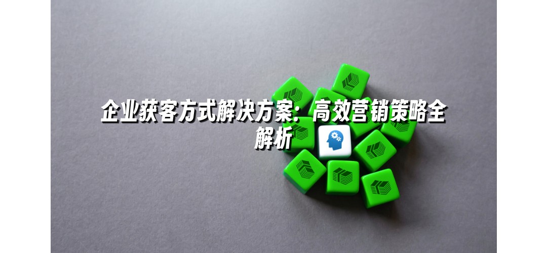 企业获客方式解决方案：高效营销策略全解析