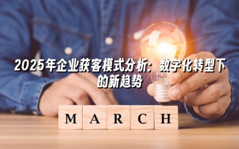 2025年企业获客模式分析：数字化转型下的新趋势