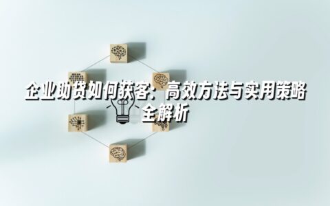 企业助贷如何获客:高效方法与实用策略全解析 企业助贷如何获客:高效方法与实用策略全解析