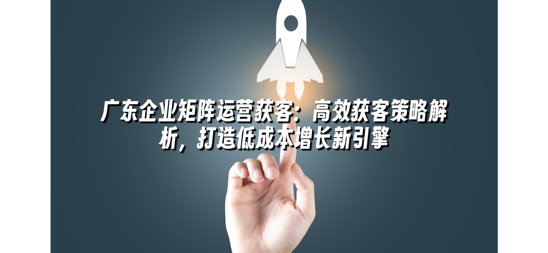 广东企业矩阵运营获客：高效获客策略解析，打造低成本增长新引擎