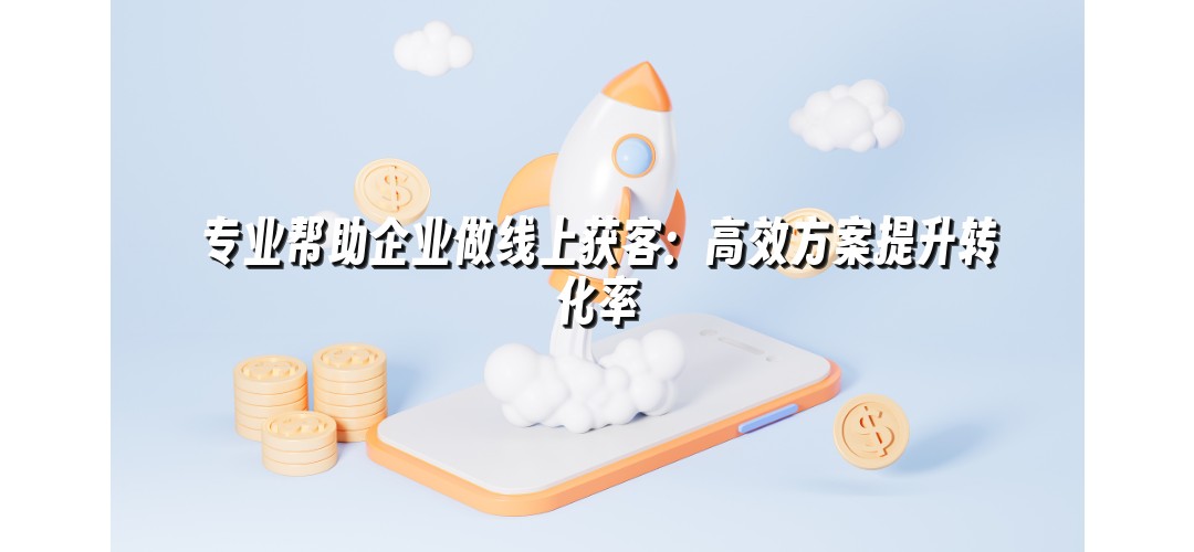 专业帮助企业做线上获客：高效方案提升转化率