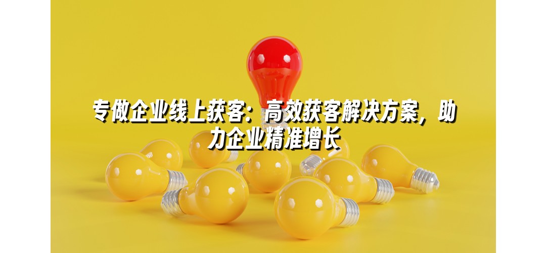 专做企业线上获客：高效获客解决方案，助力企业精准增长