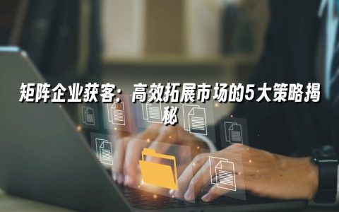 矩阵企业获客：高效拓展市场的5大策略揭秘