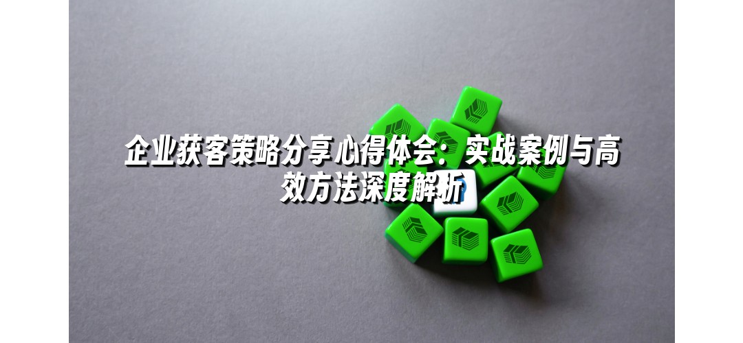 企业获客策略分享心得体会：实战案例与高效方法深度解析