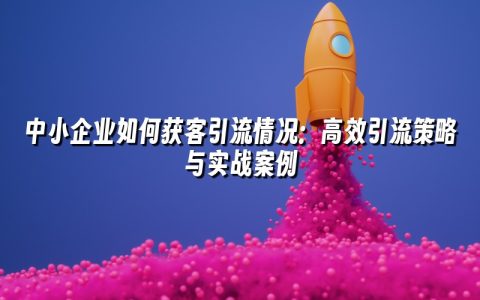 中小企业如何获客引流情况:高效引流策略与实战案例 中小企业如何获客引流情况:高效引流策略与实战案例