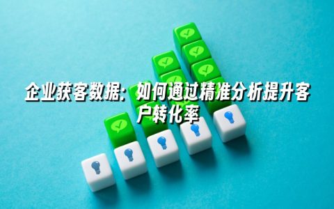 企业获客数据:如何通过精准分析提升客户转化率 企业获客数据:如何通过精准分析提升客户转化率