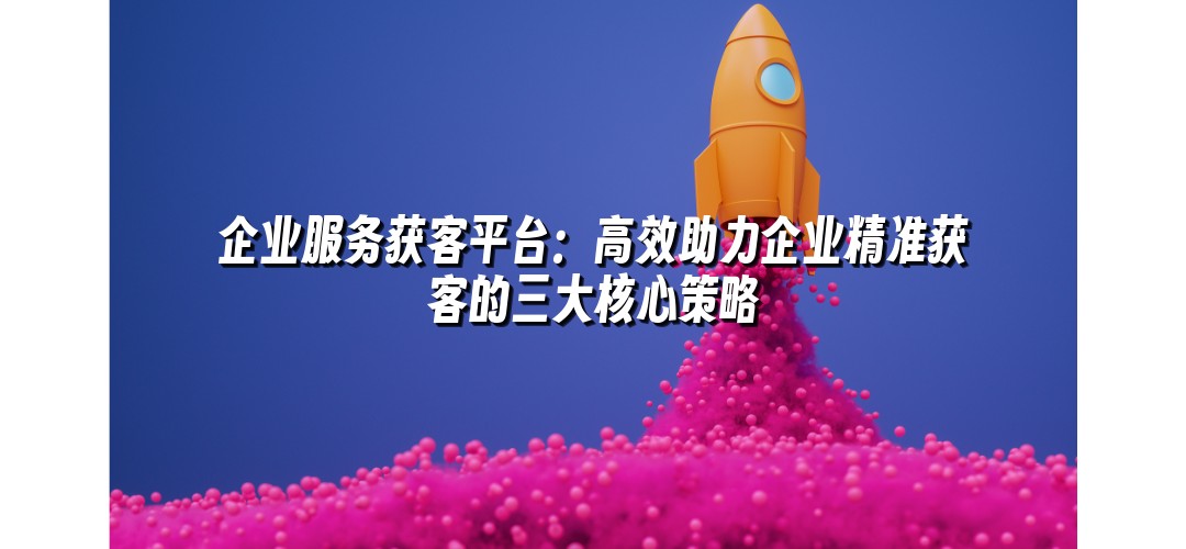 企业服务获客平台：高效助力企业精准获客的三大核心策略
