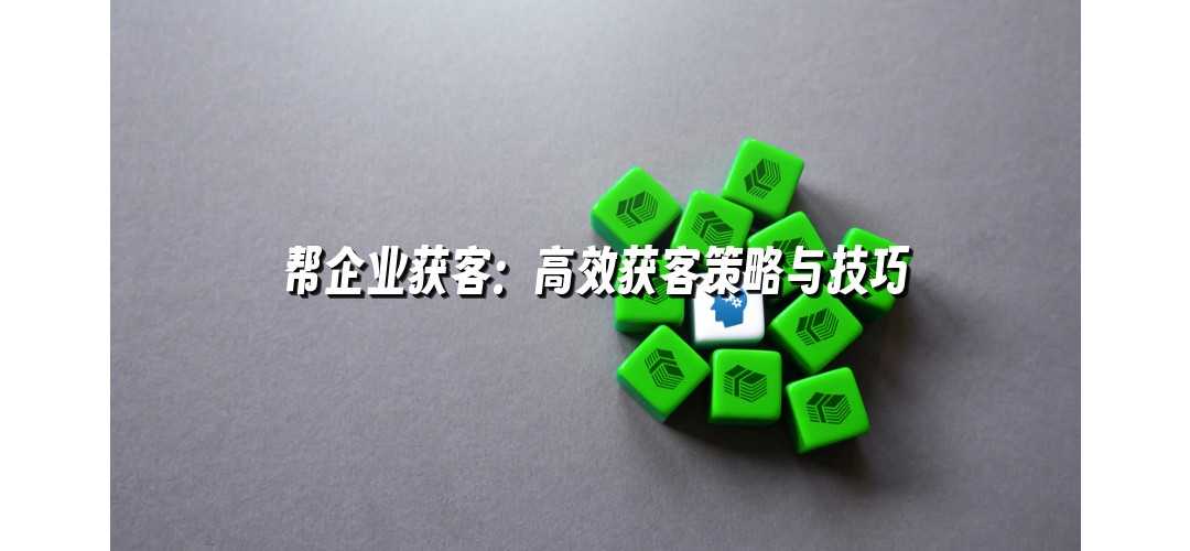 帮企业获客：高效获客策略与技巧