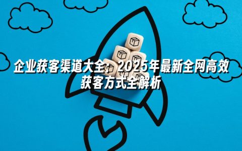企业获客渠道大全：2025年最新全网高效获客方式全解析