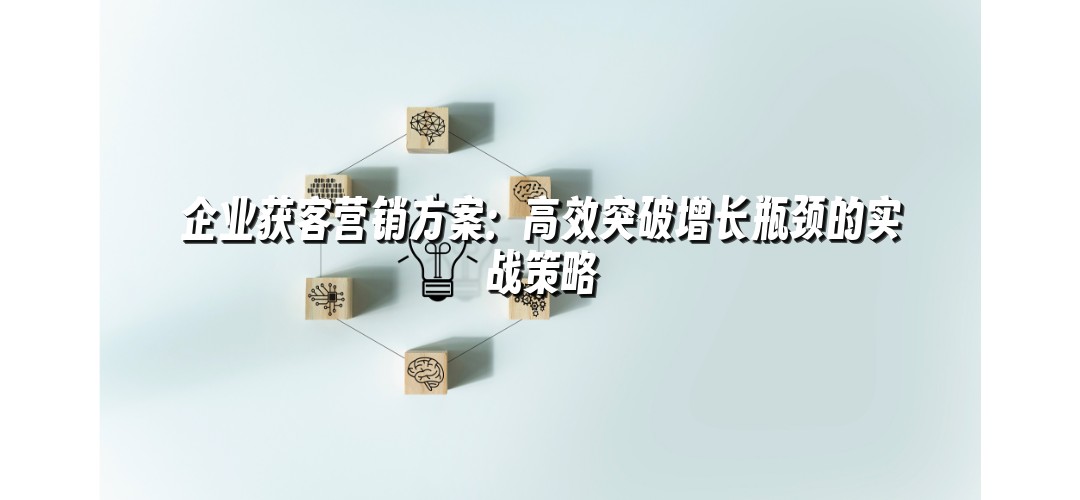 企业获客营销方案：高效突破增长瓶颈的实战策略