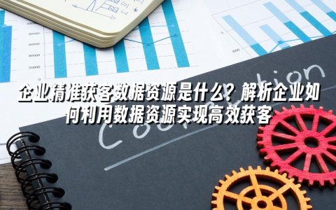 企业精准获客数据资源是什么？解析企业如何利用数据资源实现高效获客