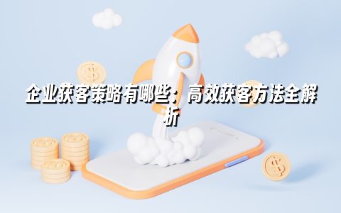 企业获客策略有哪些：高效获客方法全解析