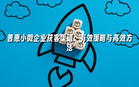 普惠小微企业获客渠道:有效策略与高效方法 普惠小微企业获客渠道:有效策略与高效方法