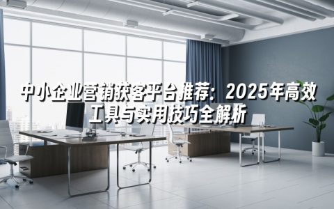 中小企业营销获客平台推荐：2025年高效工具与实用技巧全解析