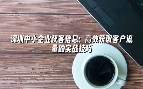 深圳中小企业获客信息:高效获取客户流量的实战技巧 深圳中小企业获客信息:高效获取客户流量的实战技巧