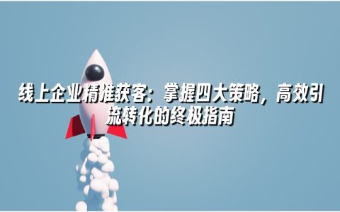 线上企业精准获客：掌握四大策略，高效引流转化的终极指南