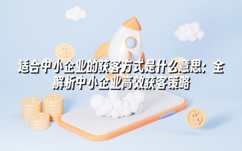 适合中小企业的获客方式是什么意思：全解析中小企业高效获客策略