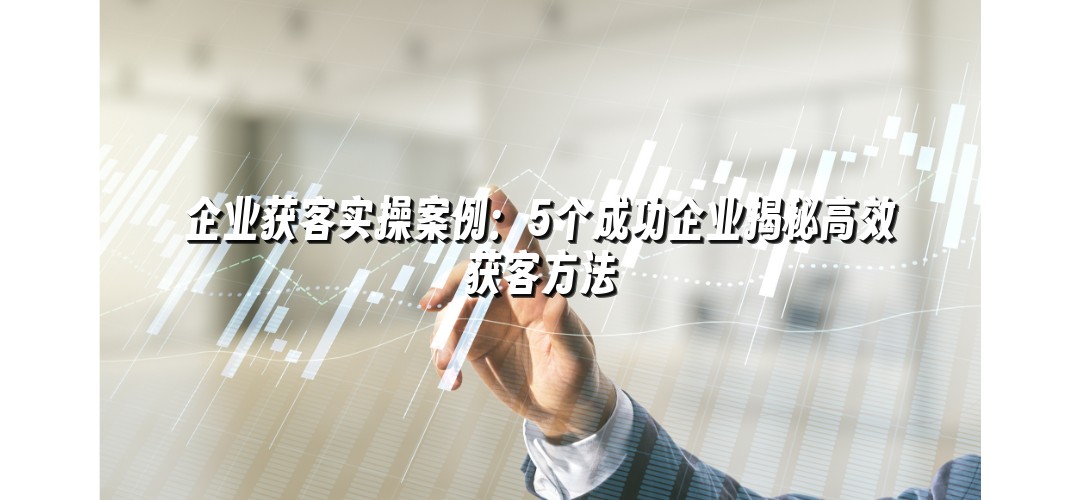 企业获客实操案例：5个成功企业揭秘高效获客方法