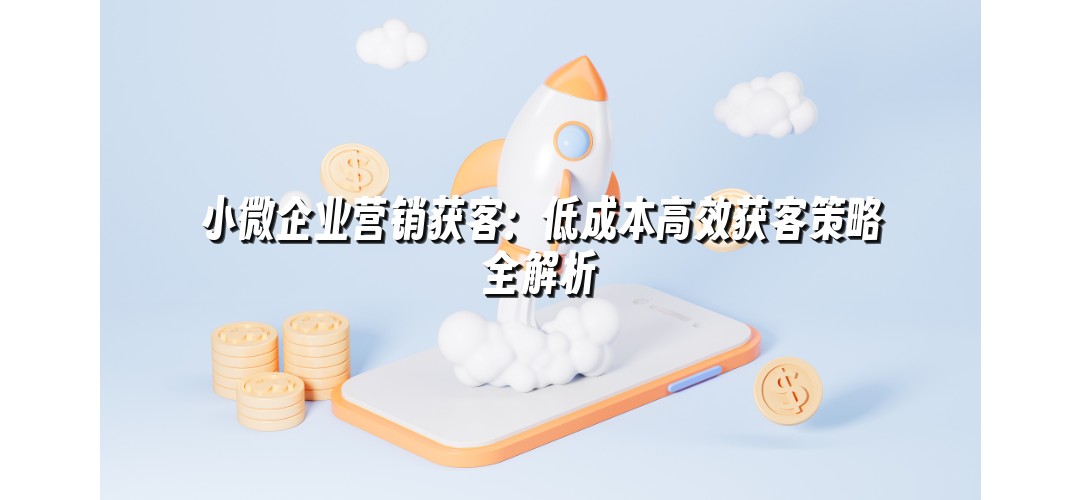 小微企业营销获客：低成本高效获客策略全解析