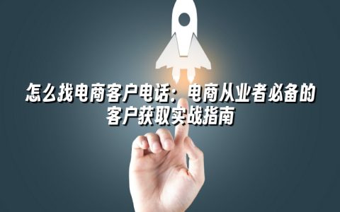 怎么找电商客户电话：电商从业者必备的客户获取实战指南