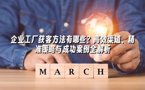 企业工厂获客方法有哪些？高效渠道、精准策略与成功案例全解析
