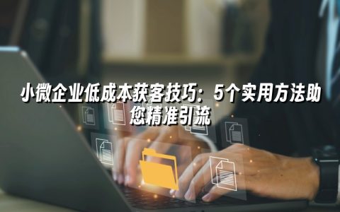 小微企业低成本获客技巧：5个实用方法助您精准引流