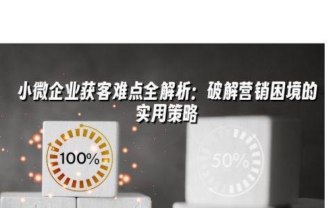 小微企业获客难点全解析：破解营销困境的实用策略