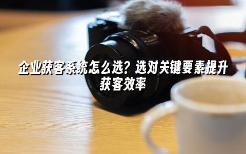 企业获客系统怎么选？选对关键要素提升获客效率