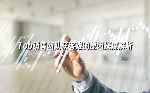 Tob销售团队获客难的原因深度解析