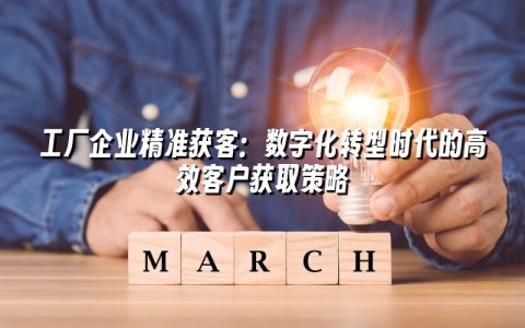 工厂企业精准获客：数字化转型时代的高效客户获取策略